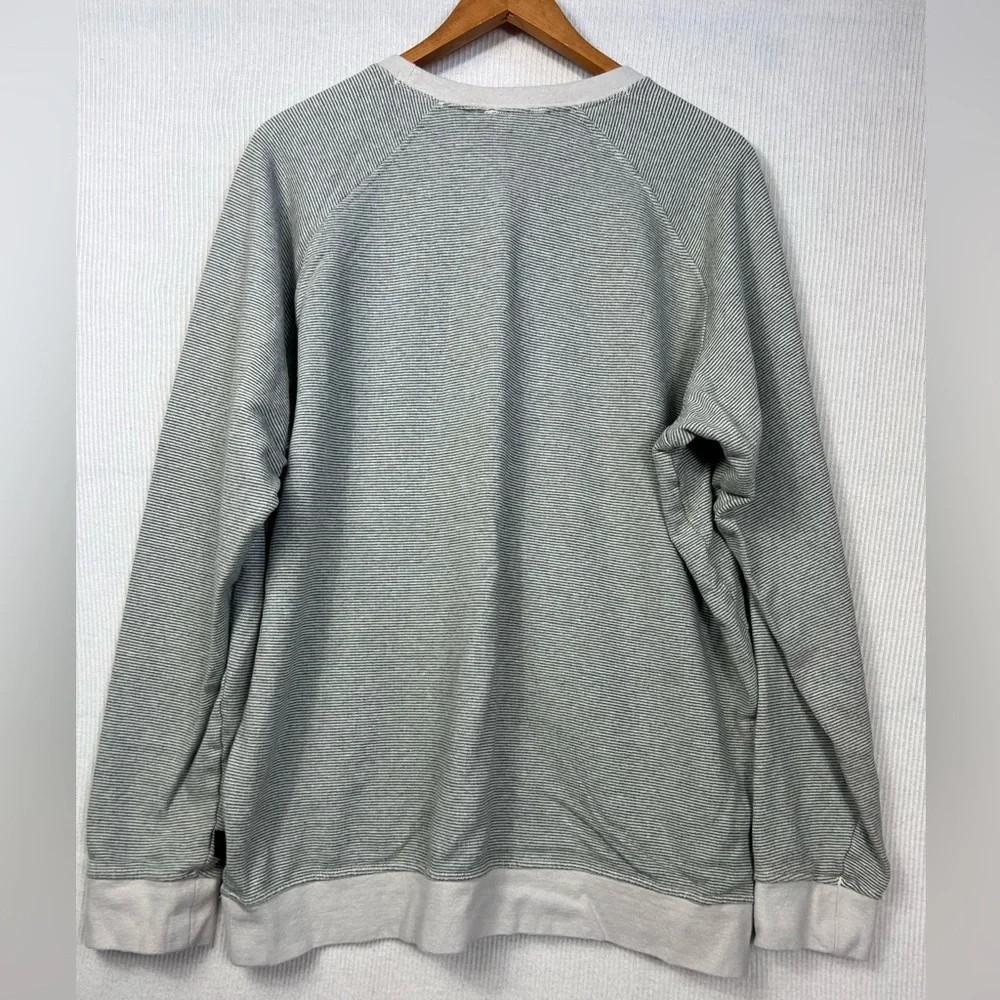 Patagonia Trail Harbor Organic Cotton Hemp Crewneck Sweatshirt Men’s XL Striped - Picture 9 of 10